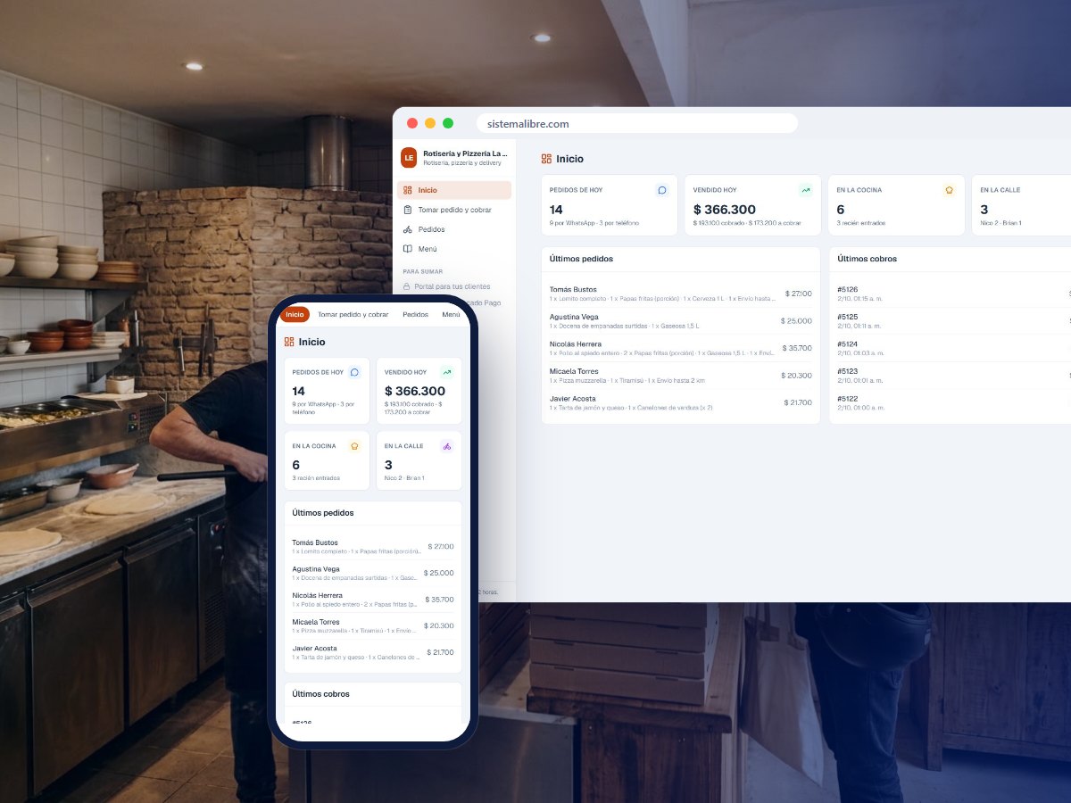 Pedidos y delivery: así se ve el sistema